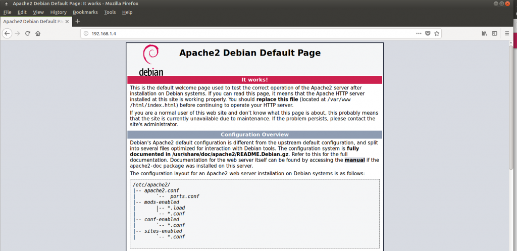 install apache2 debian