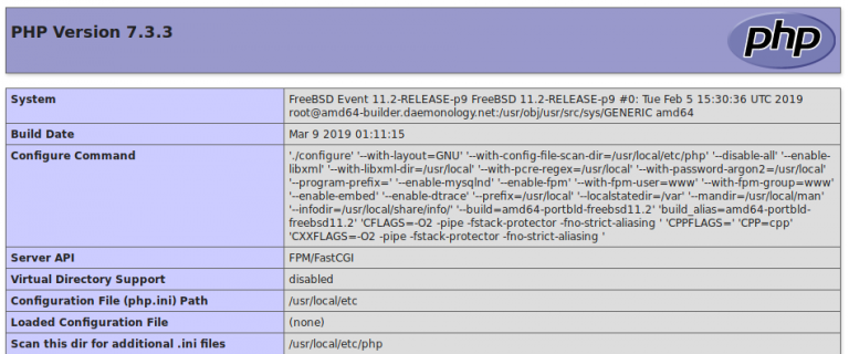 freebsd apache24 php fpm